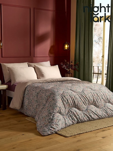 Night Lark Nordic Leaves 10.5 Tog Coverless Duvet Set