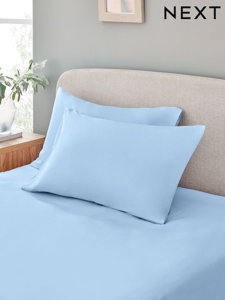 Set of 2 Pure 144 Thread Count 100% Cotton Pillowcases (AY4805) | €7 - €9