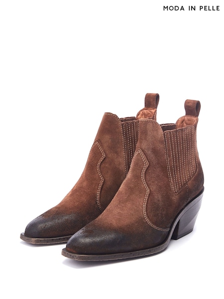 Maro - Moda in Pelle Shoon Alto Low Ankle Western Boots (AY4832) | 1,035 LEI
