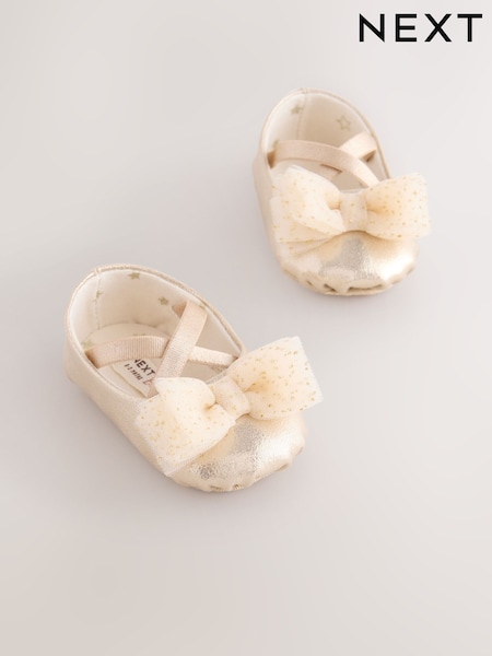 Aur - Baby Bow Occassion Shoes (0-18mths) (AY4876) | 74 LEI