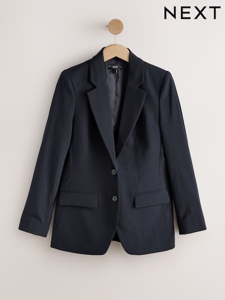 Navy Tailored Single Breasted Blazer with Wool (AY5063) | €76