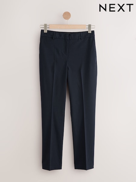 Navy Slim Tailored Trousers with Wool (AY5066) | R$ 280