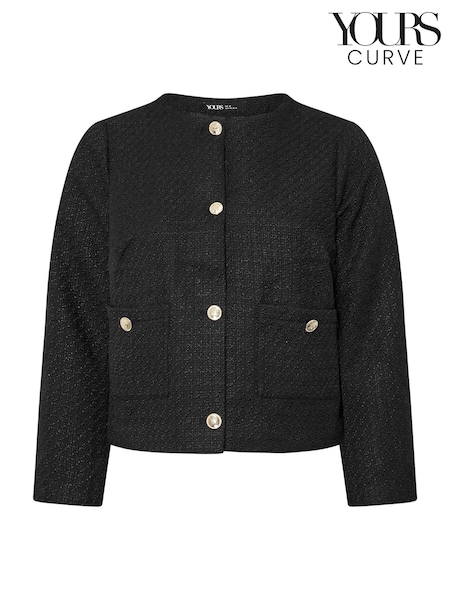Yours Curve Black Boucle Jacket (AY5172) | €70
