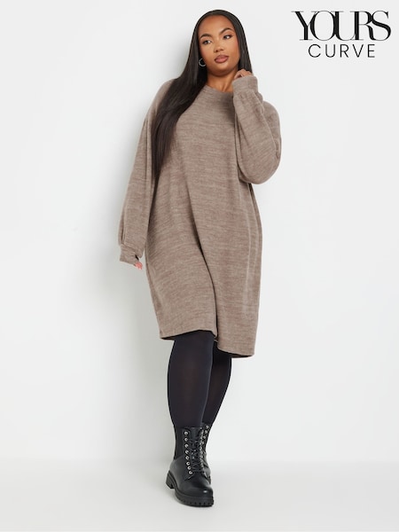Yours Curve Soft Touch Jumper Dress (AY5177) | 231 LEI