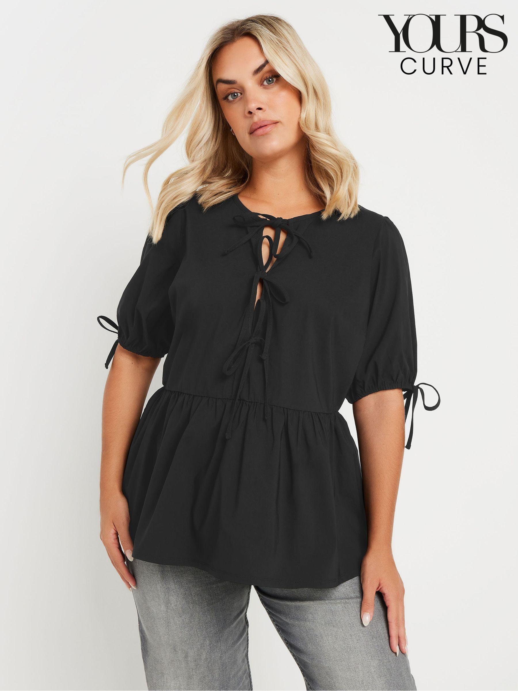 Plain peplum top hotsell