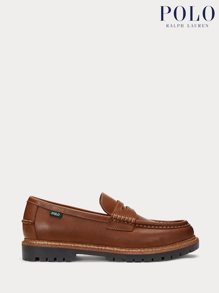 Polo Ralph Lauren Jett Penny Leather Loafers Shoes (AY5233) | €303