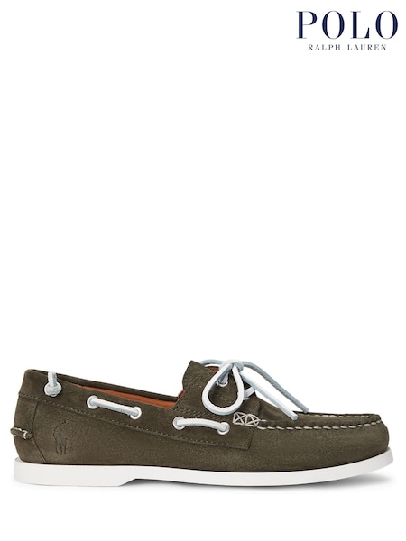 Polo Ralph Lauren Brown Merton Suede Boat Shoes (AY5241) | €237