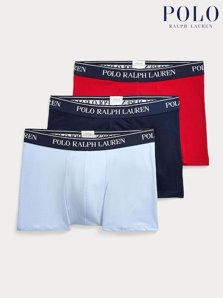 Polo Ralph Lauren Blue/Red Classic Stretch Boxers 3 Pack (AY5427) | €64