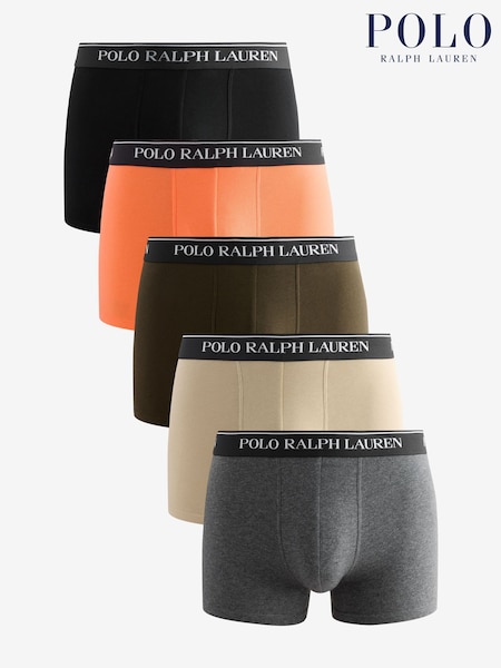 Polo Ralph Lauren Black Ground Classic Stretch Boxers 5 Pack (AY5434) | €100