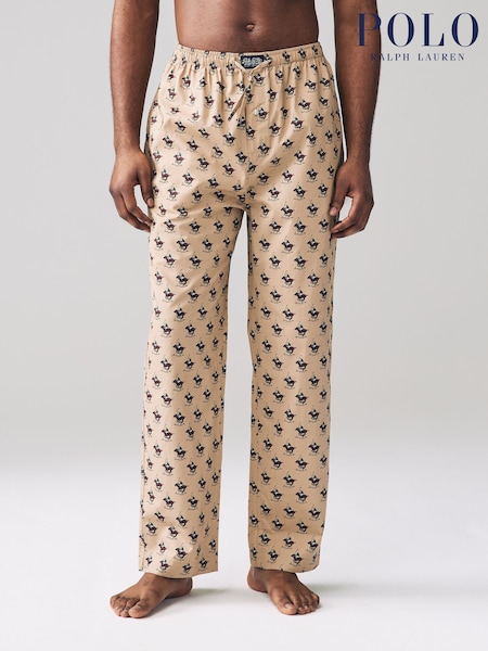 Polo Ralph Lauren Brown Bear Pattern Pyjama Bottoms (AY5437) | €43