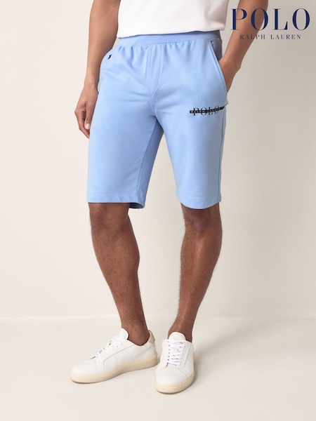 Polo Ralph Lauren Light Blue Logo Stripe Stretch Jersey Shorts (AY5444) | €92