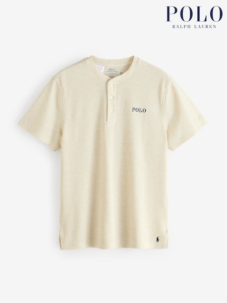 Polo Ralph Lauren Waffle Henley Button Collar T-Shirt (AY5451) | €80