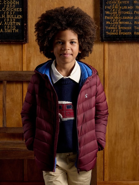 Joules Kids' Cairn Port Showerproof Padded Coat (AY5506) | R$ 285 - R$ 345