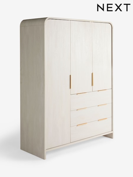 Light Natural Mia Oak Effect Triple, 3 drawers Wardrobe (AY5566) | €950