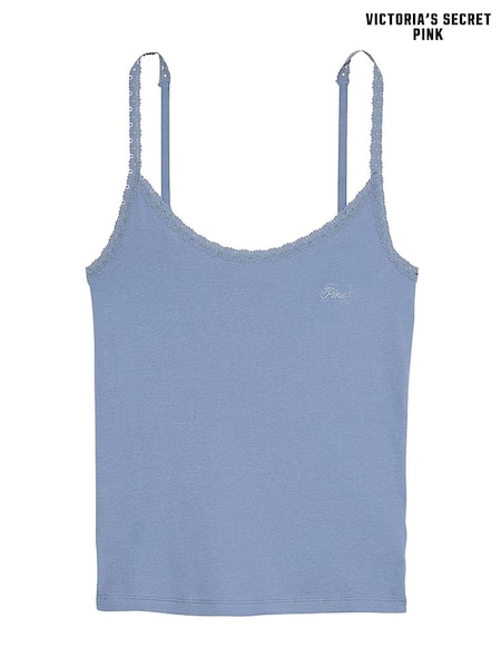 Victoria's Secret PINK Dusty Iris Blue Pyjama Cami Top (AY5571) | €22