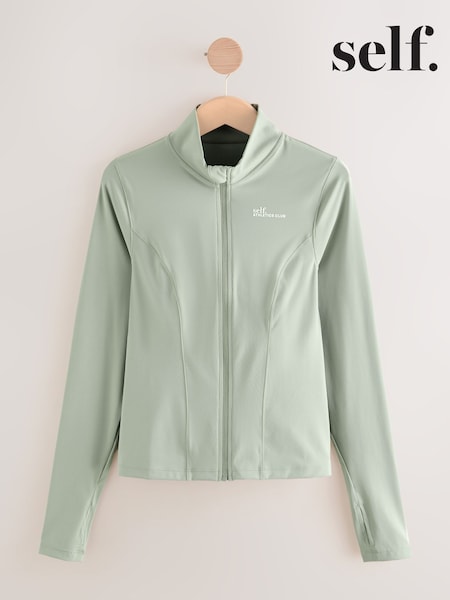 Verde salvia - Sculpting Zip Through Jacket (AY5650) | 45 €