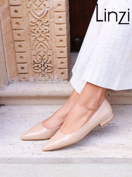 Linzi Nude Orian Pointed Toe Ballet Flats (AY5663) | €45