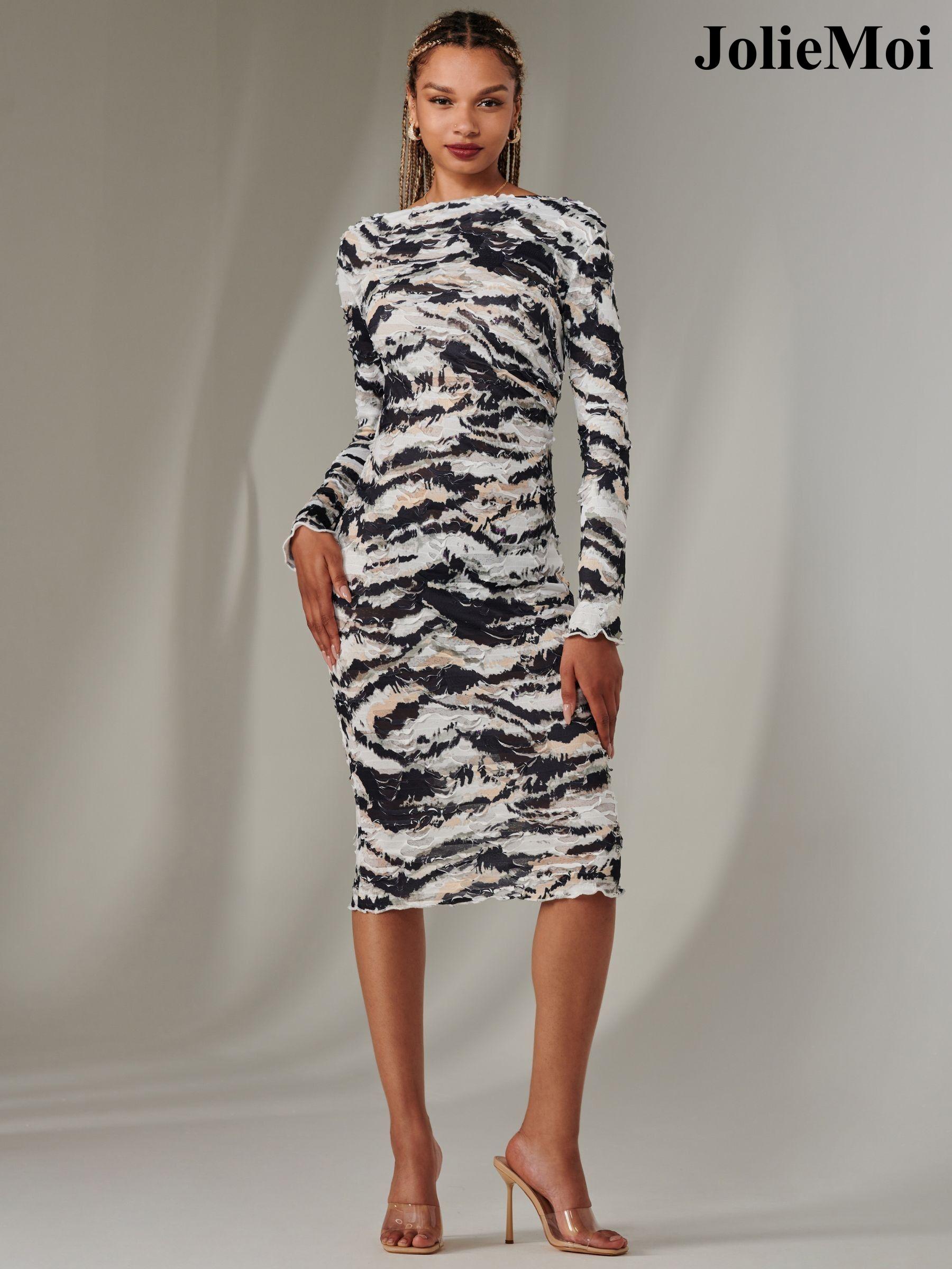 Zebra print dress next best sale