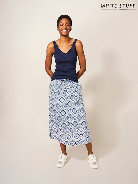 White Stuff Blue 100% Cotton Seabreeze Vest (AY5966) | 127 QAR