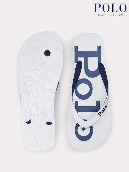 Белый - Polo Ralph Lauren Bolt Logo Sandals (AY6054) | €60