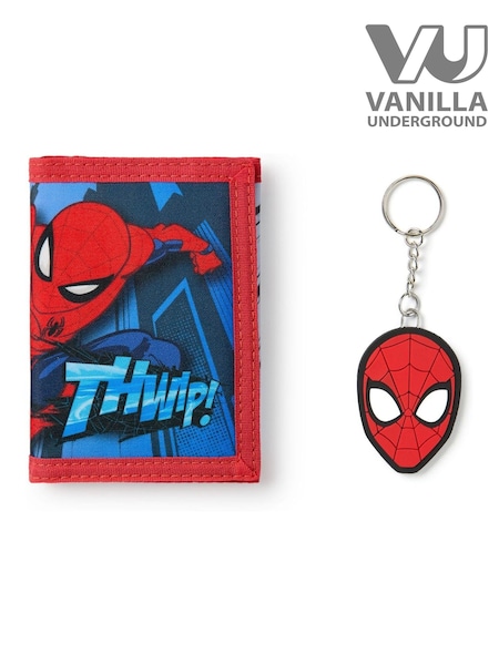 Vanilla Underground Spider-Man Boys Wallet and Keyring Set (AY6164) | €22