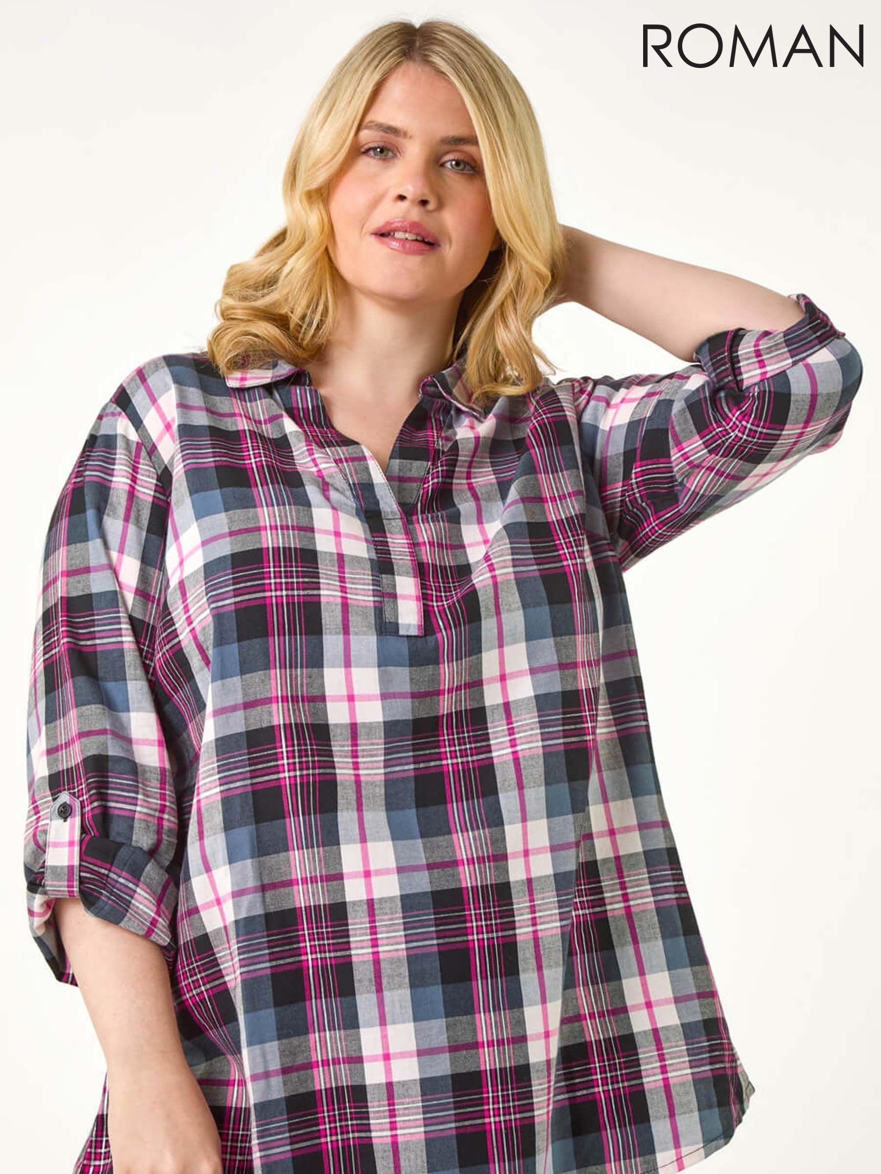 Women's Shirts Check / Tartan Oversized Tops | Next Georgia