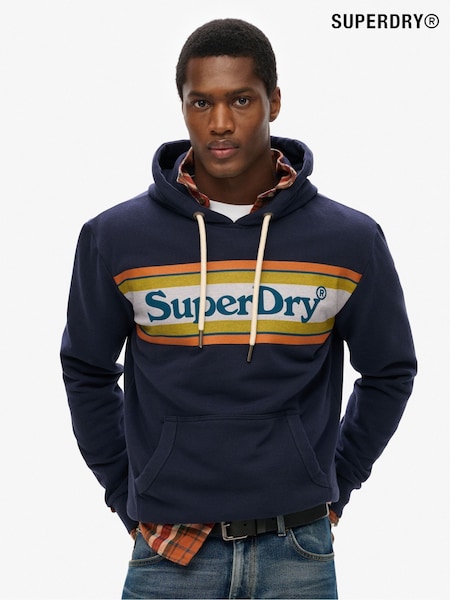 Superdry Venue Logo Stripe Relaxed Hoodie (AY6413) | €92