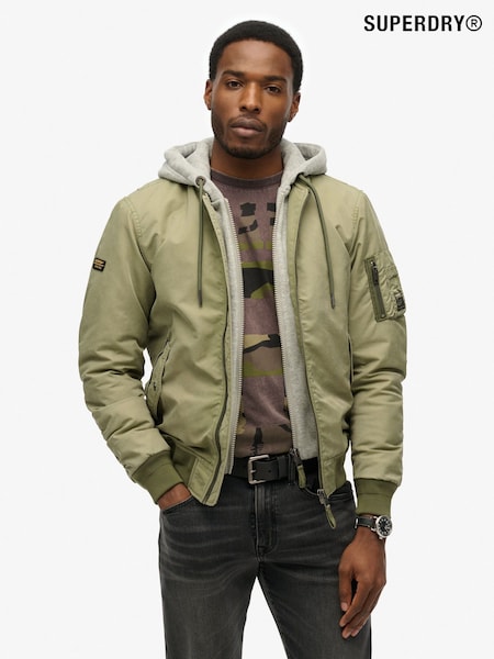 Superdry Green Military MA1 Bomber Jacket (AY6414) | CHF 154