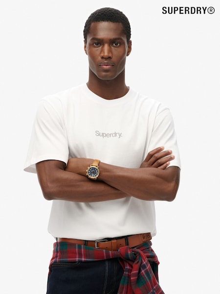 Superdry White Core Logo City Loose Fit T-Shirt (AY6425) | €46