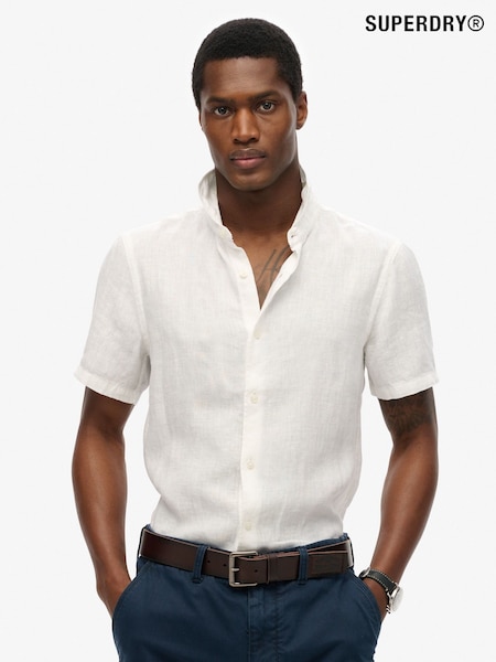Superdry White Short Sleeve Print Shirt (AY6437) | €76