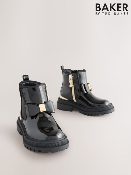 Baker by Ted Baker Girls Chelsea Boots With Bow (AY6491) | €71