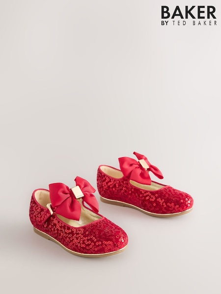 Baker by Ted Baker Girls Mary Jane Bow Occasion Shoes (AY6502) | AED227