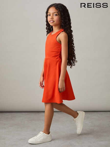 Reiss Orange Eliza Jersey Ruched Skater Dress (AY6538) | €33