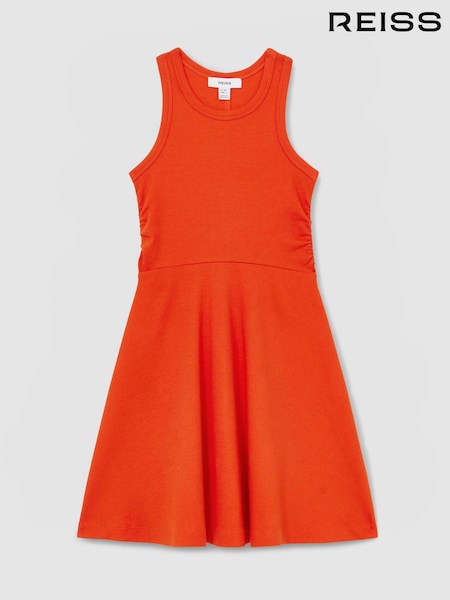 Reiss Orange Eliza Jersey Ruched Skater Dress (AY6546) | €45