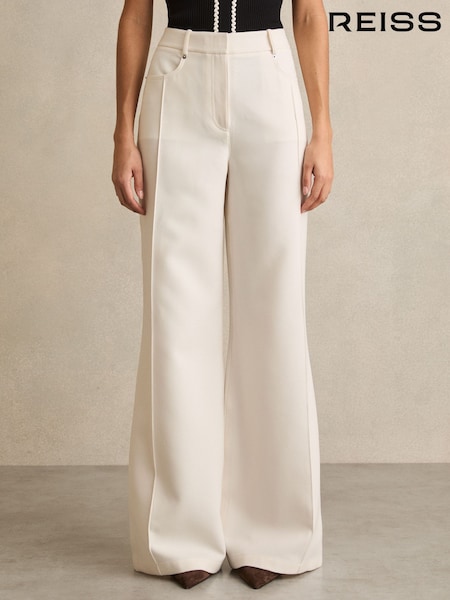 Reiss Ivory Heather Petite Palazzo Tailored Trousers (AY6557) | €195