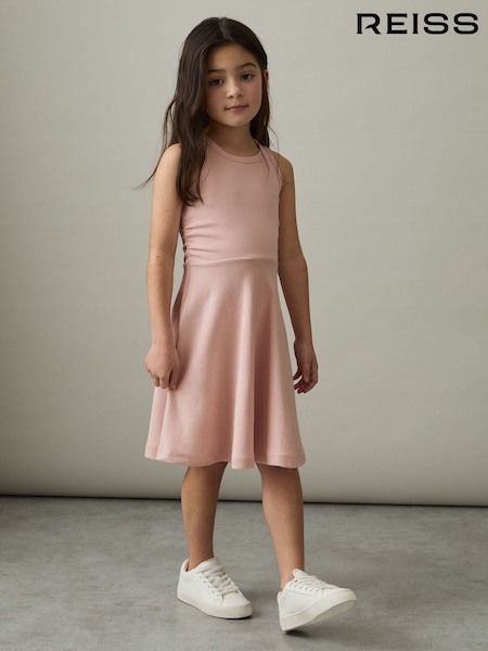 Rosa - Reiss Jersey Ruched Skater Dress (AY6559) | 40 €