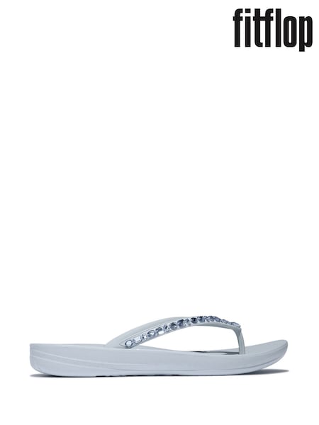 FitFlop Blue Iqushion Multi-Crystal Ergonomic Sandals (AY6566) | €63