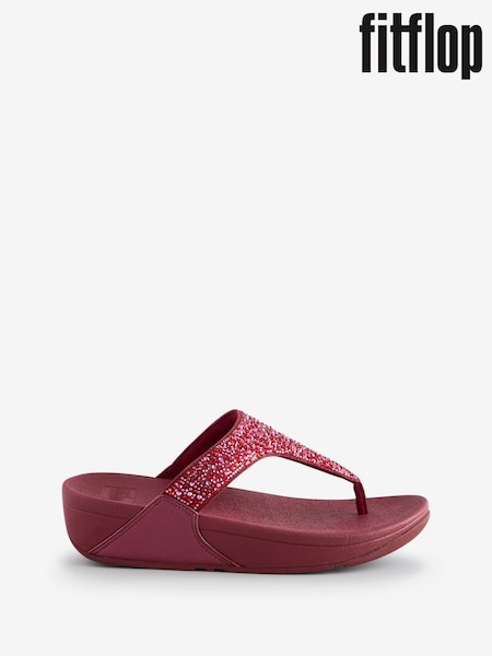 Lila - FitFlop Lulu Multi Tonal Glitter Toe Post Sandals (AY6572) | 123 €