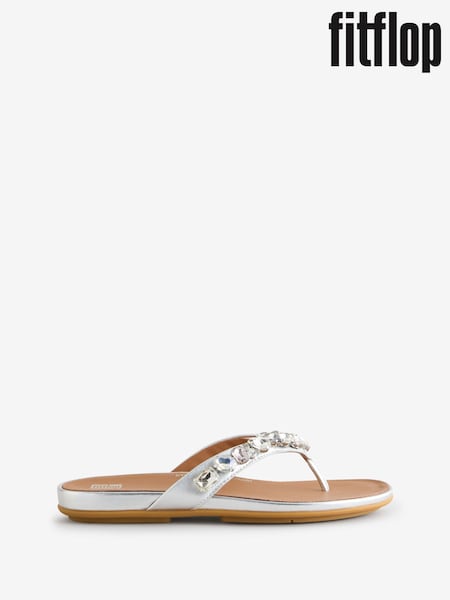 FitFlop Gracie Jewel Deluxe Leather Sandals (AY6575) | €128