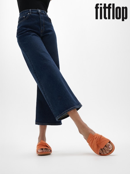 FitFlop Orange Gracie Soft-Twist Suede Slides (AY6593) | 153 €