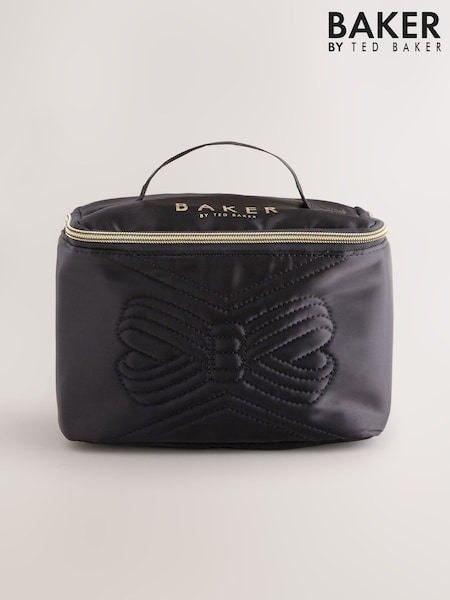 Baker by Ted Baker Girls Back To School Quilted Bow Black Lunch Bag (AY6616) | R$ 235