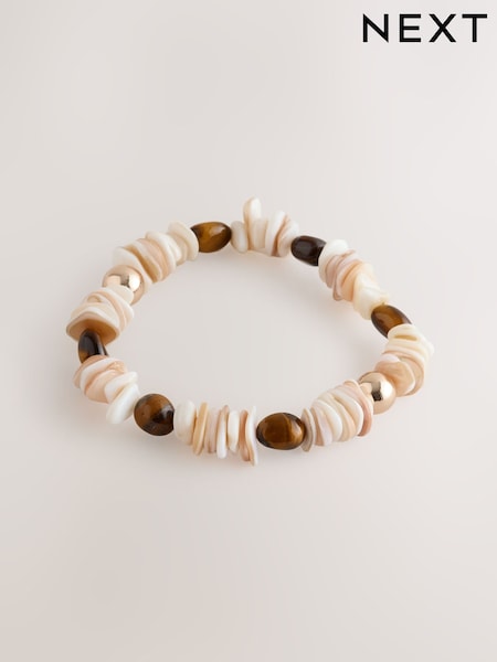 Neutral Chipping Beaded Bracelet (AY6629) | €11