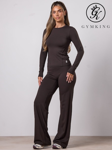 Brown - Gym King 365 Long Sleeve T-shirt