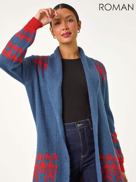 Roman Patterned Knit Cardigan (AY6670) | € 61
