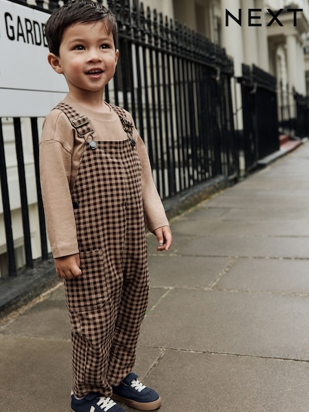 Brown Corduroy Dungarees (3mths-7yrs) (AY7014) | €25 - €30