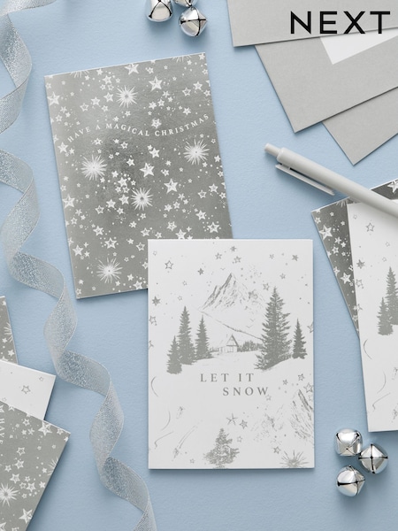 Silver Trees 20 Pack Christmas Cards (AY7053) | €7