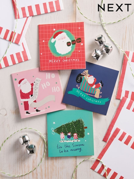Character Santa 30 Pack Christmas Cards (AY7060) | €4