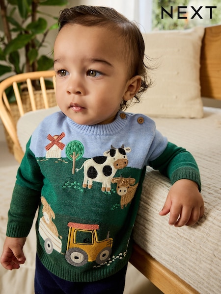 Bright Farm Baby Knitted Top and Leggings Set (0mths-2yrs) (AY7106) | AED102 - AED112