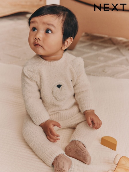 Neutral Bear Baby Knitted Jumper and Leggings Set (0mths-2yrs) (AY7115) | R$ 195 - R$ 215
