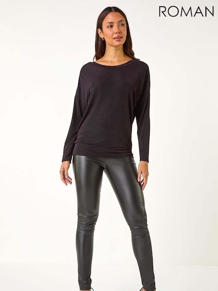 Roman Shimmer Glitter Banded Hem T-Shirt (AY7212) | €50